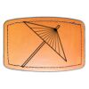 Faux Leather Engravable Patch - Curved Rectangle Thumbnail