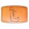 Faux Leather Engravable Patch - Curved Rectangle Thumbnail