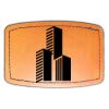 Faux Leather Engravable Patch - Curved Rectangle Thumbnail