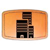 Faux Leather Engravable Patch - Curved Rectangle Thumbnail