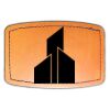Faux Leather Engravable Patch - Curved Rectangle Thumbnail