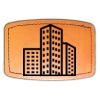 Faux Leather Engravable Patch - Curved Rectangle Thumbnail