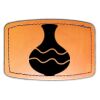 Faux Leather Engravable Patch - Curved Rectangle Thumbnail