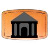 Faux Leather Engravable Patch - Curved Rectangle Thumbnail