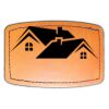 Faux Leather Engravable Patch - Curved Rectangle Thumbnail