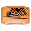 Faux Leather Engravable Patch - Curved Rectangle Thumbnail