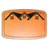 Faux Leather Engravable Patch - Curved Rectangle Thumbnail