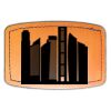 Faux Leather Engravable Patch - Curved Rectangle Thumbnail
