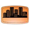 Faux Leather Engravable Patch - Curved Rectangle Thumbnail
