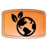 Faux Leather Engravable Patch - Curved Rectangle Thumbnail