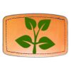 Faux Leather Engravable Patch - Curved Rectangle Thumbnail