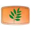 Faux Leather Engravable Patch - Curved Rectangle Thumbnail