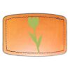Faux Leather Engravable Patch - Curved Rectangle Thumbnail