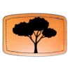 Faux Leather Engravable Patch - Curved Rectangle Thumbnail