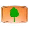 Faux Leather Engravable Patch - Curved Rectangle Thumbnail