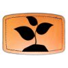 Faux Leather Engravable Patch - Curved Rectangle Thumbnail