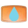 Faux Leather Engravable Patch - Curved Rectangle Thumbnail