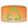Faux Leather Engravable Patch - Curved Rectangle Thumbnail