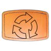 Faux Leather Engravable Patch - Curved Rectangle Thumbnail