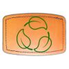 Faux Leather Engravable Patch - Curved Rectangle Thumbnail