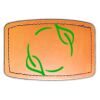 Faux Leather Engravable Patch - Curved Rectangle Thumbnail