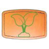 Faux Leather Engravable Patch - Curved Rectangle Thumbnail