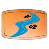 Faux Leather Engravable Patch - Curved Rectangle Thumbnail