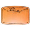 Faux Leather Engravable Patch - Curved Rectangle Thumbnail