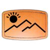 Faux Leather Engravable Patch - Curved Rectangle Thumbnail