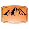 Faux Leather Engravable Patch - Curved Rectangle Thumbnail