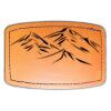 Faux Leather Engravable Patch - Curved Rectangle Thumbnail