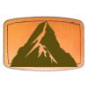 Faux Leather Engravable Patch - Curved Rectangle Thumbnail