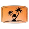 Faux Leather Engravable Patch - Curved Rectangle Thumbnail