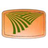 Faux Leather Engravable Patch - Curved Rectangle Thumbnail