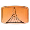 Faux Leather Engravable Patch - Curved Rectangle Thumbnail