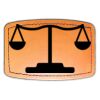 Faux Leather Engravable Patch - Curved Rectangle Thumbnail