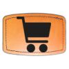 Faux Leather Engravable Patch - Curved Rectangle Thumbnail