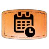 Faux Leather Engravable Patch - Curved Rectangle Thumbnail