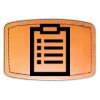 Faux Leather Engravable Patch - Curved Rectangle Thumbnail