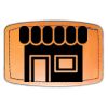 Faux Leather Engravable Patch - Curved Rectangle Thumbnail
