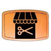 Faux Leather Engravable Patch - Curved Rectangle Thumbnail