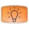 Faux Leather Engravable Patch - Curved Rectangle Thumbnail