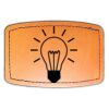 Faux Leather Engravable Patch - Curved Rectangle Thumbnail
