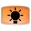 Faux Leather Engravable Patch - Curved Rectangle Thumbnail