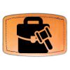 Faux Leather Engravable Patch - Curved Rectangle Thumbnail