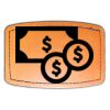 Faux Leather Engravable Patch - Curved Rectangle Thumbnail