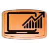 Faux Leather Engravable Patch - Curved Rectangle Thumbnail