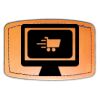 Faux Leather Engravable Patch - Curved Rectangle Thumbnail