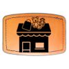 Faux Leather Engravable Patch - Curved Rectangle Thumbnail