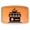 Faux Leather Engravable Patch - Curved Rectangle Thumbnail